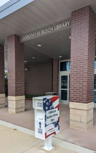 Ballot Box Busch Branch Library main entrance 23333 Ryan, 48091