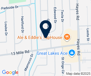 Directions to 14749 Lutz Avenue, Warren, MI 48088, USA